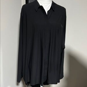 Athleta Black Button Down Shirt